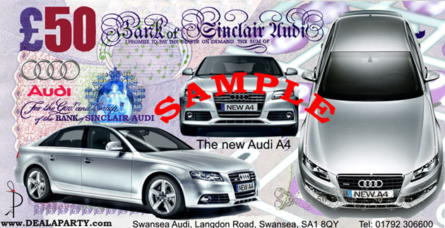 Audi A4 Car Launch Casino Fun Money