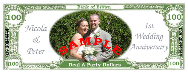 Brown Anniversary Casino - Nicola & Peter Brown's 1st Wedding Anniversary Las Vegas Casino Night