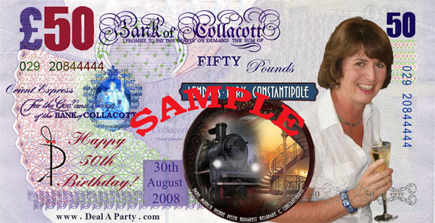 Katy Collacott's 50th Birthday - Orient Express Themed Casino Party - Bristol, England