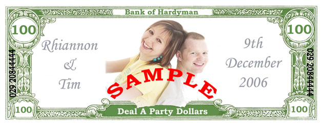 Hardyman Wedding Casino - Rhiannon & Tim's Wedding Reception Casino Money