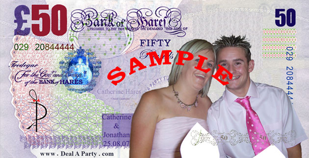 Hares Wedding Casino - Catherine & Jonathan's Wedding Reception Fun Casino Money