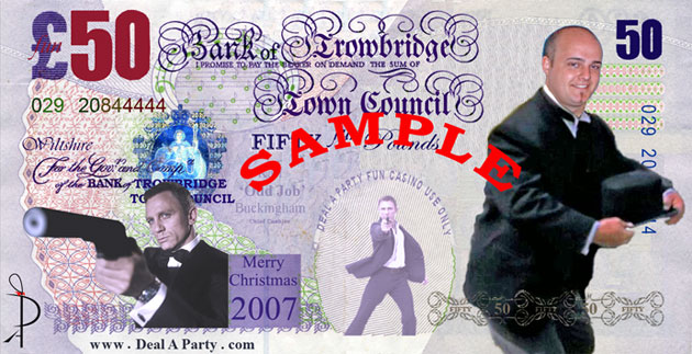 Karl 'Oddjob' Buckingham Trowbridge Town Council James Bond Christmas Casino Party