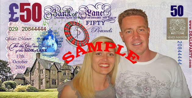 Lane Wedding Reception Casino Entertainment - Julie & Andrew, Maes Manor, Newport