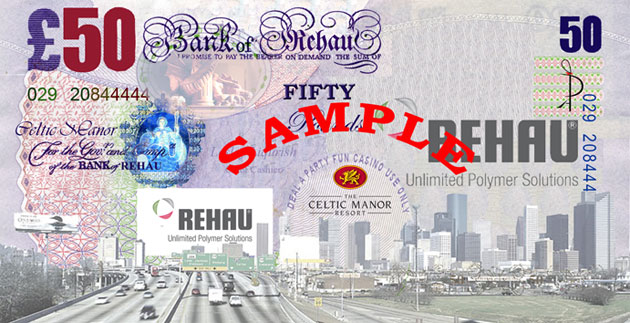 Rehau Ltd Corporate Casino Night  for Clients at The Celtic Manor Resort