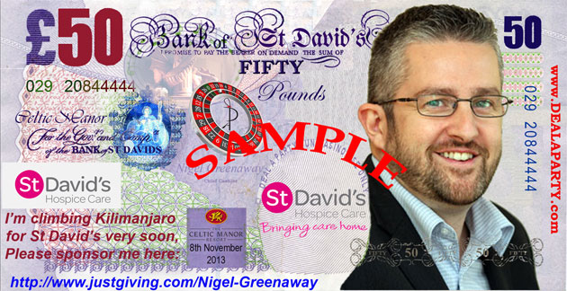 St David's Foundation Charity Ball, Celtic Manor Resort, Newport