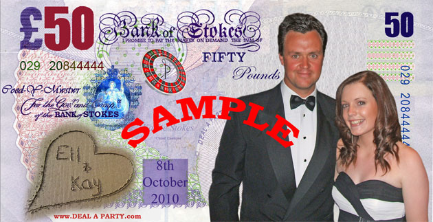 Stokes Wedding Reception - Elliott & Kaylie's Wedding Reception Casino Money