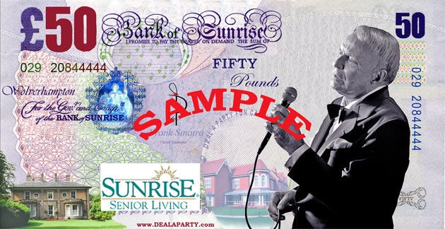 Sunrise Senior Living - Frank Sinatra/ Las Vegas Theme Fundraising Evening - Wolverhampton