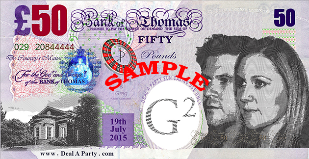 Thomas Wedding Casino, Gemma & Greg - De Courcey's Manor, Cardiff