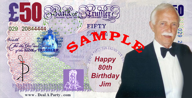 Trussler Birthday Casino - Jim's 80th Birthday 'Las Vegas Casino Night' Celebration