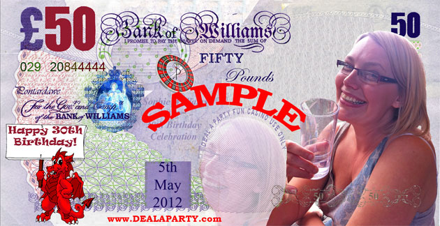 Williams Birthday Casino - Sophie's 30th Birthday Casino Party, Pontardawe